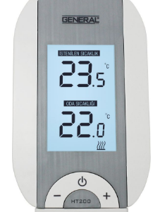 Termostat cu fir neprogramabil digital HT200 (iluminare display)