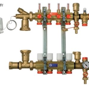 COLECTOR GIACOMINI COMPLET 1"X18 8 CAI (ECHIPAT CU 2 ROBINETI CU TERMOMETRE SI KIT