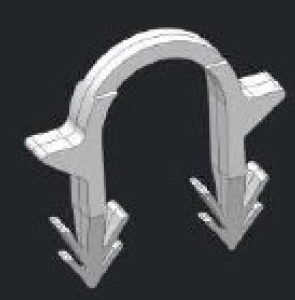 CAPSA FIXARE PE PLACA, INCALZIRE IN PARDOSEALA VISION, D.16-D.20MM, SET 300BUC