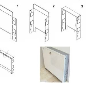 CASETA METALICA PLIATA PENTRU COLECTORI KAN 600 x 450 x 110-170